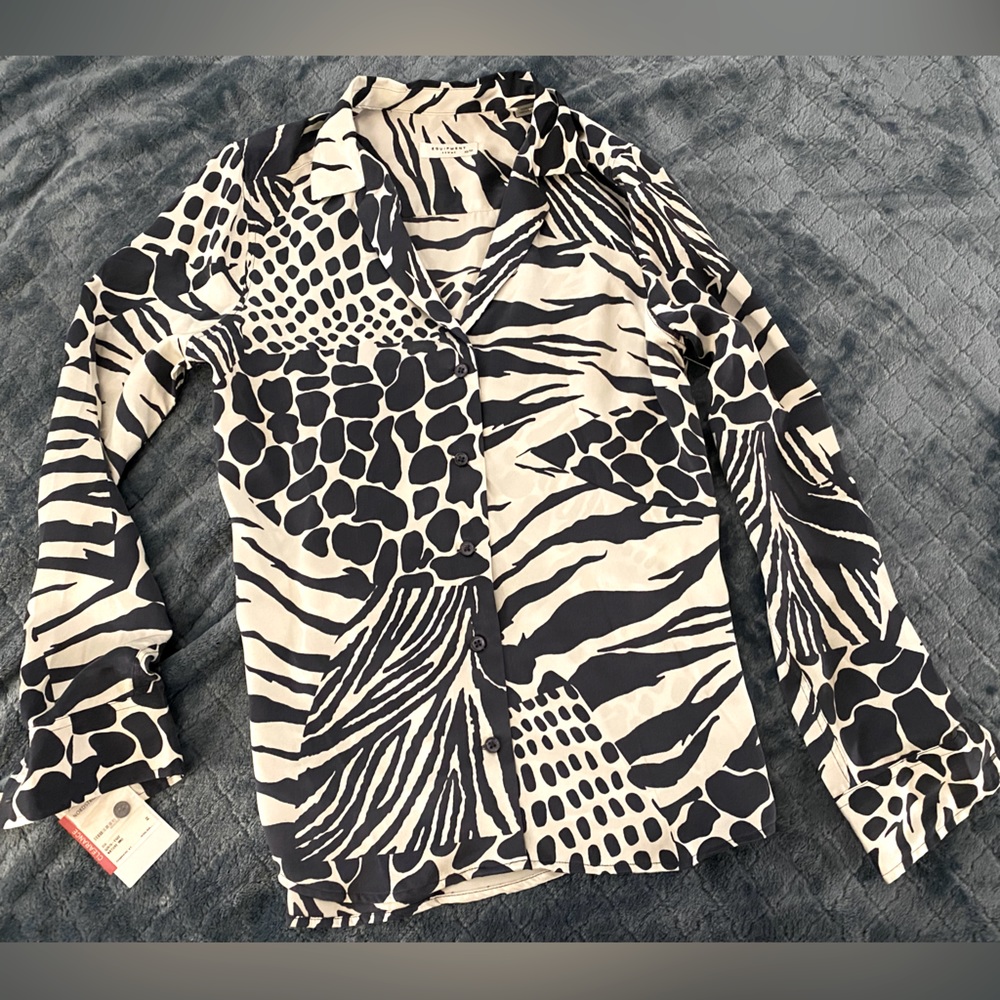 Equipment Femme Silk Dress Shirt